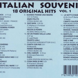 Italian Souvenirs 18 Original Hits B